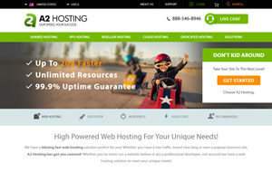 Have a look at the homepage of A2Hosting